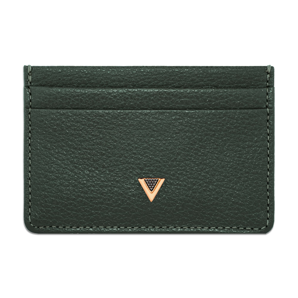 Porta - Cartões Vivara Couro Verde
