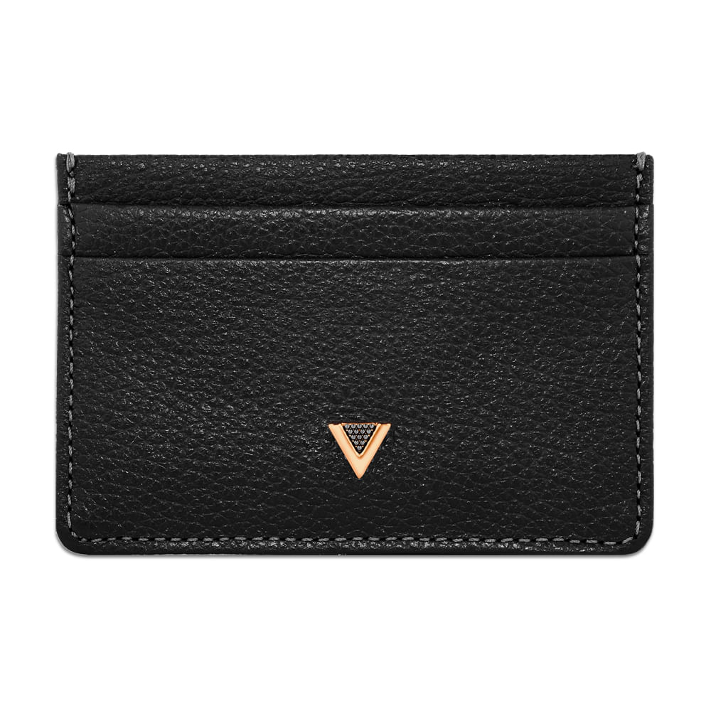 Porta - Cartões Vivara Couro Preto