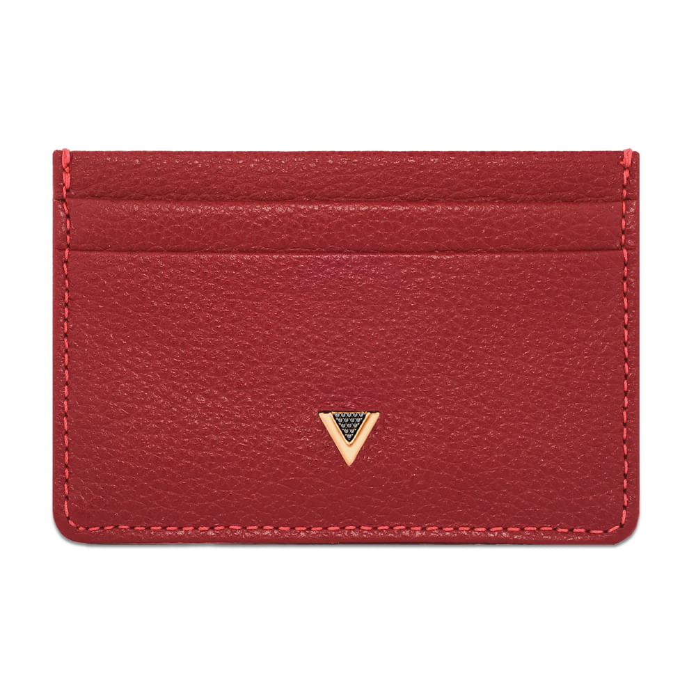 Porta – Cartões Vivara Couro Cereja