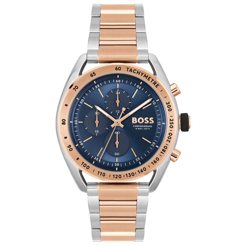 Relógio Boss Masculino Aço Prateado e Rosé 1514026