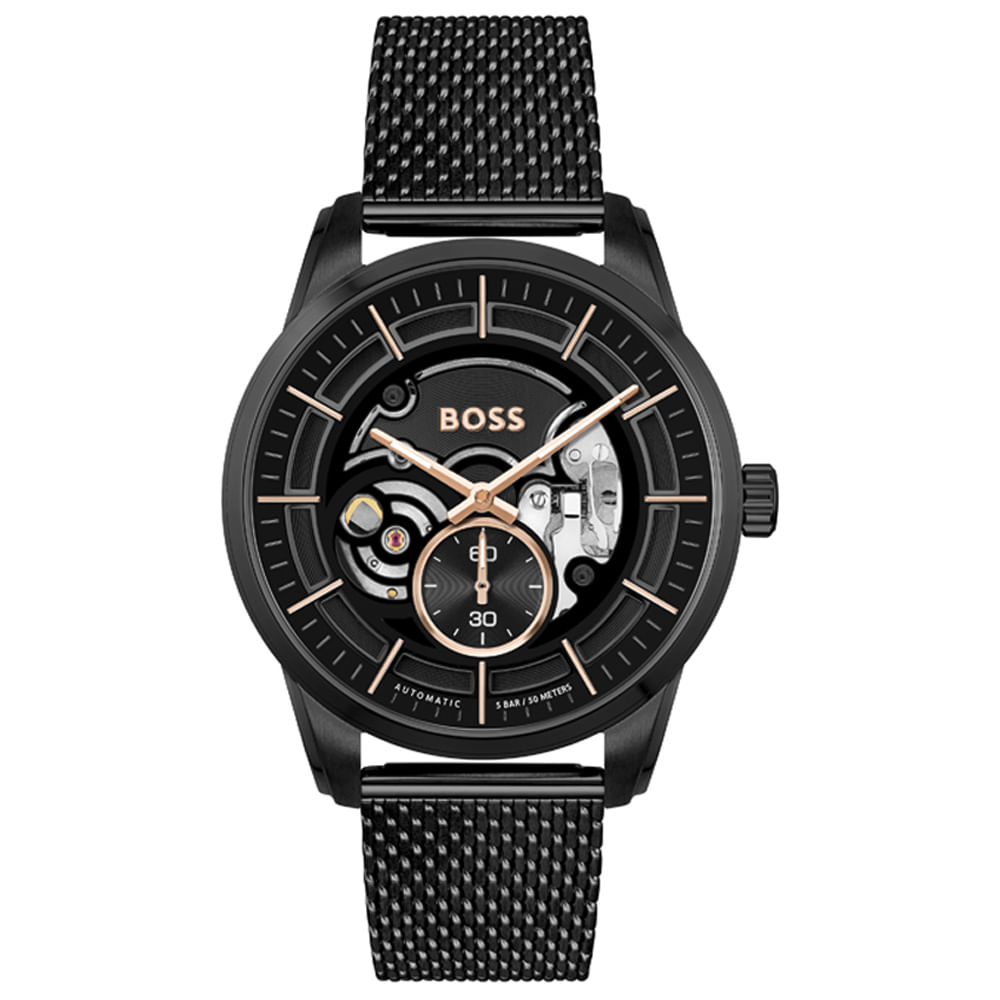 Relógio Boss Masculino Aço Preto 1514035