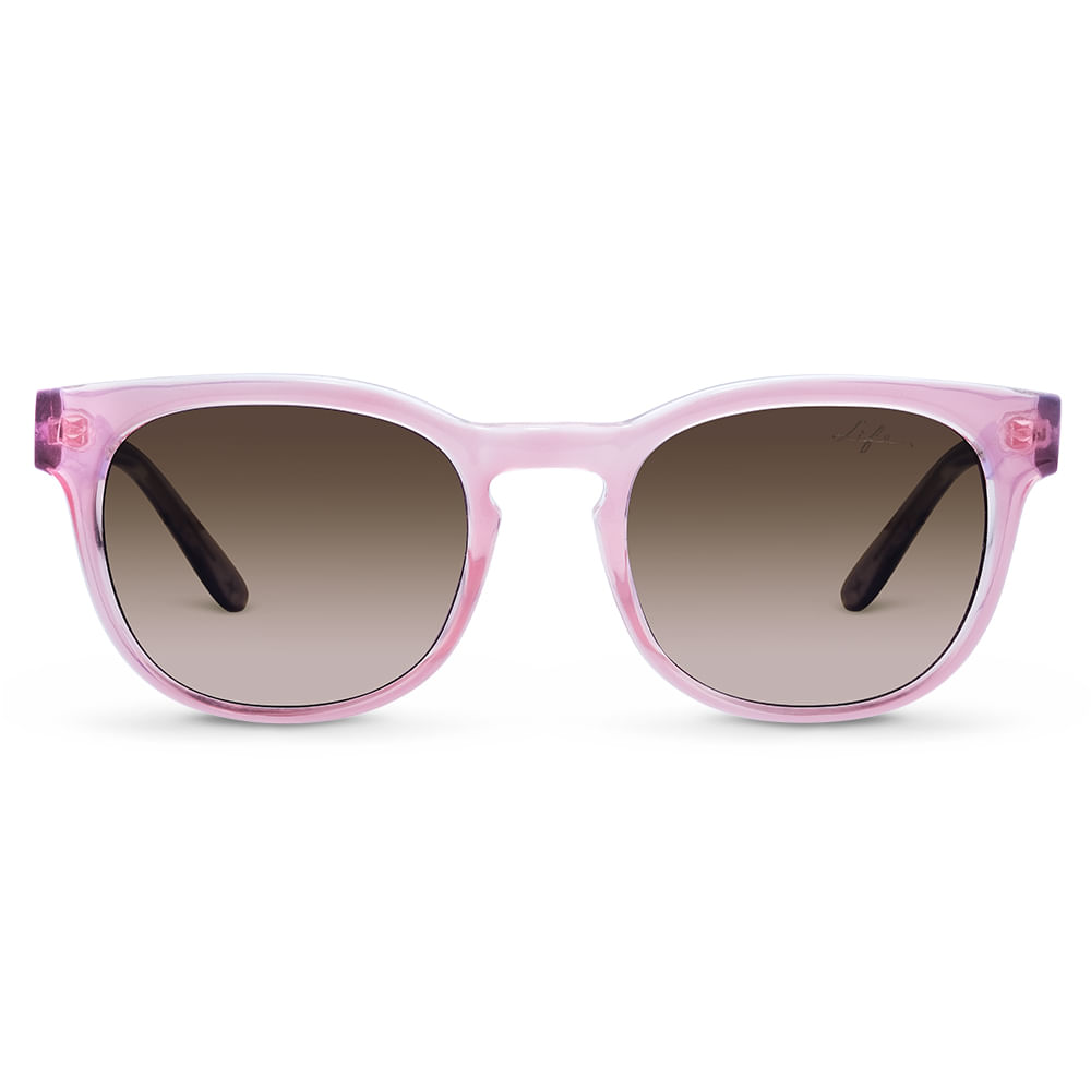 Óculos de Sol Life em Acetato Rosa e Lilás