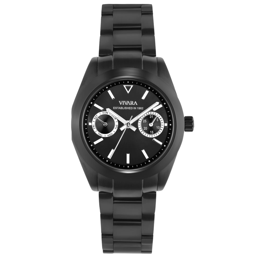 Relógio Vivara Pantanal Feminino Aço Preto