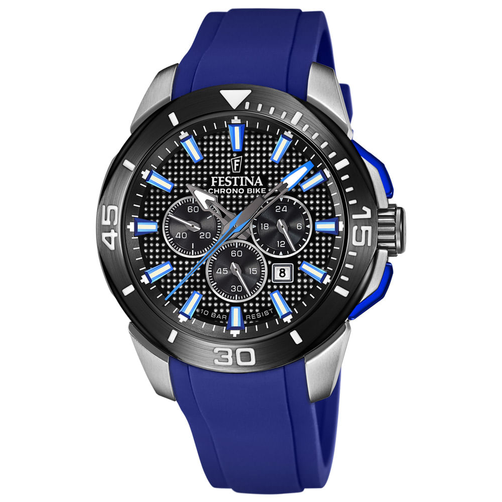 Relógio Festina Masculino Borracha Azul