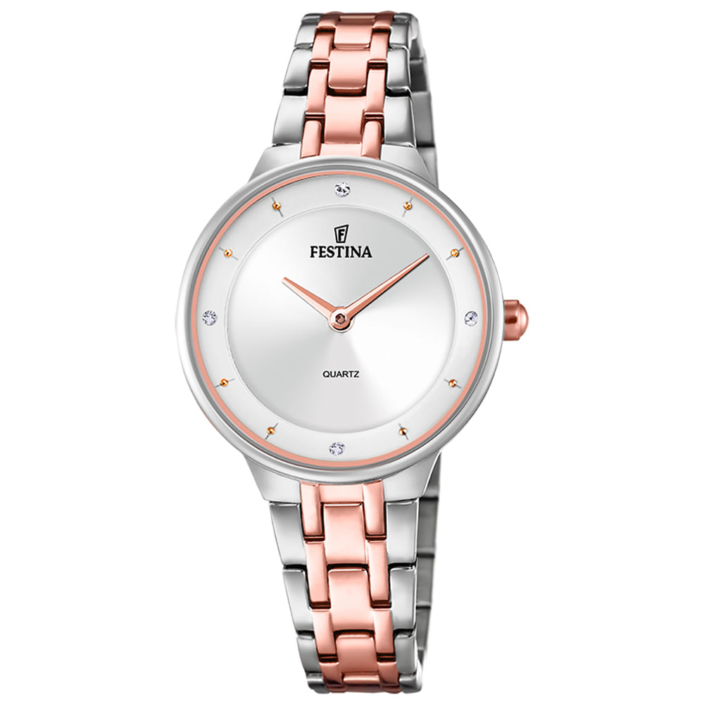 Relógio Festina Feminino Aço Aço Bronze