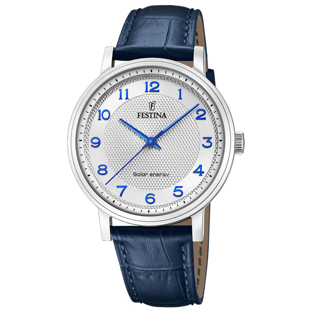 Relógio Festina Masculino Couro Azul