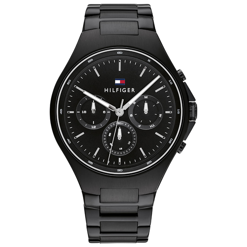 Relógio Tommy Hilfiger Masculino Borracha Preto 1792055