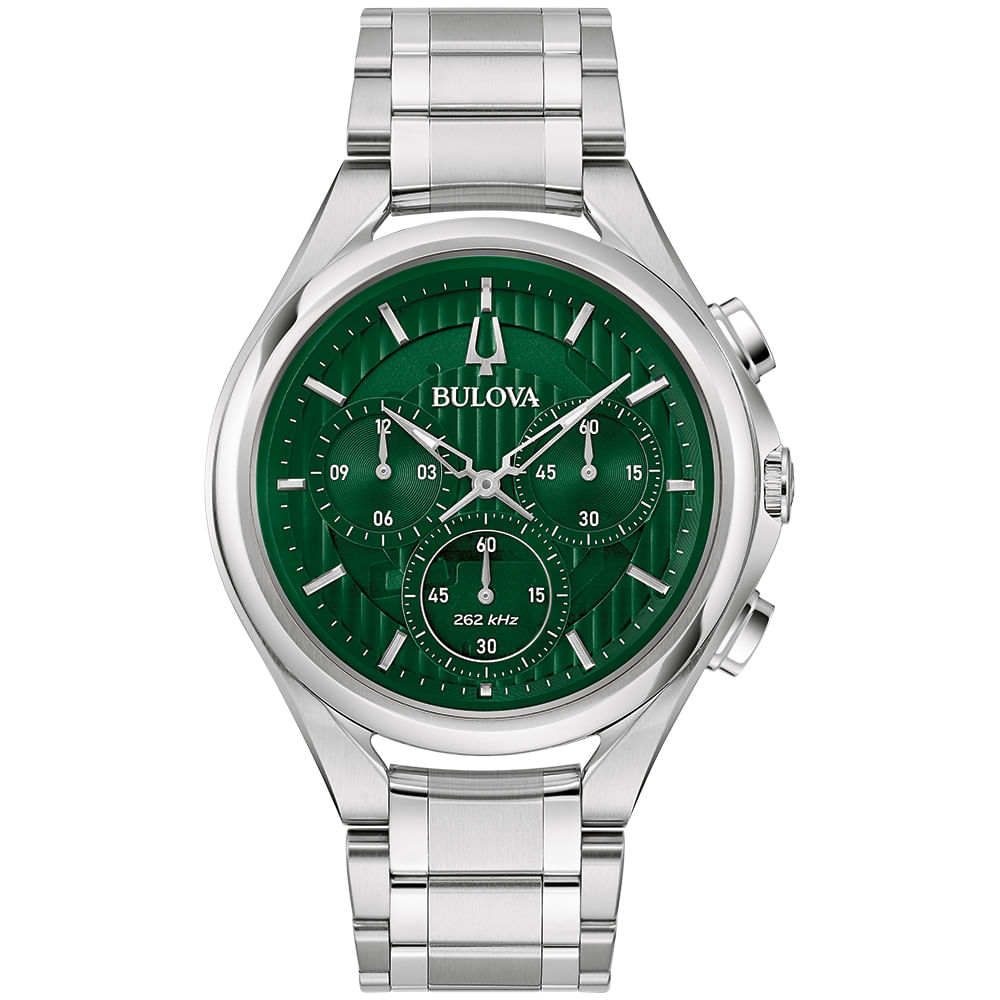 Relógio Bulova Curv Masculino Aço Prata 96a297n