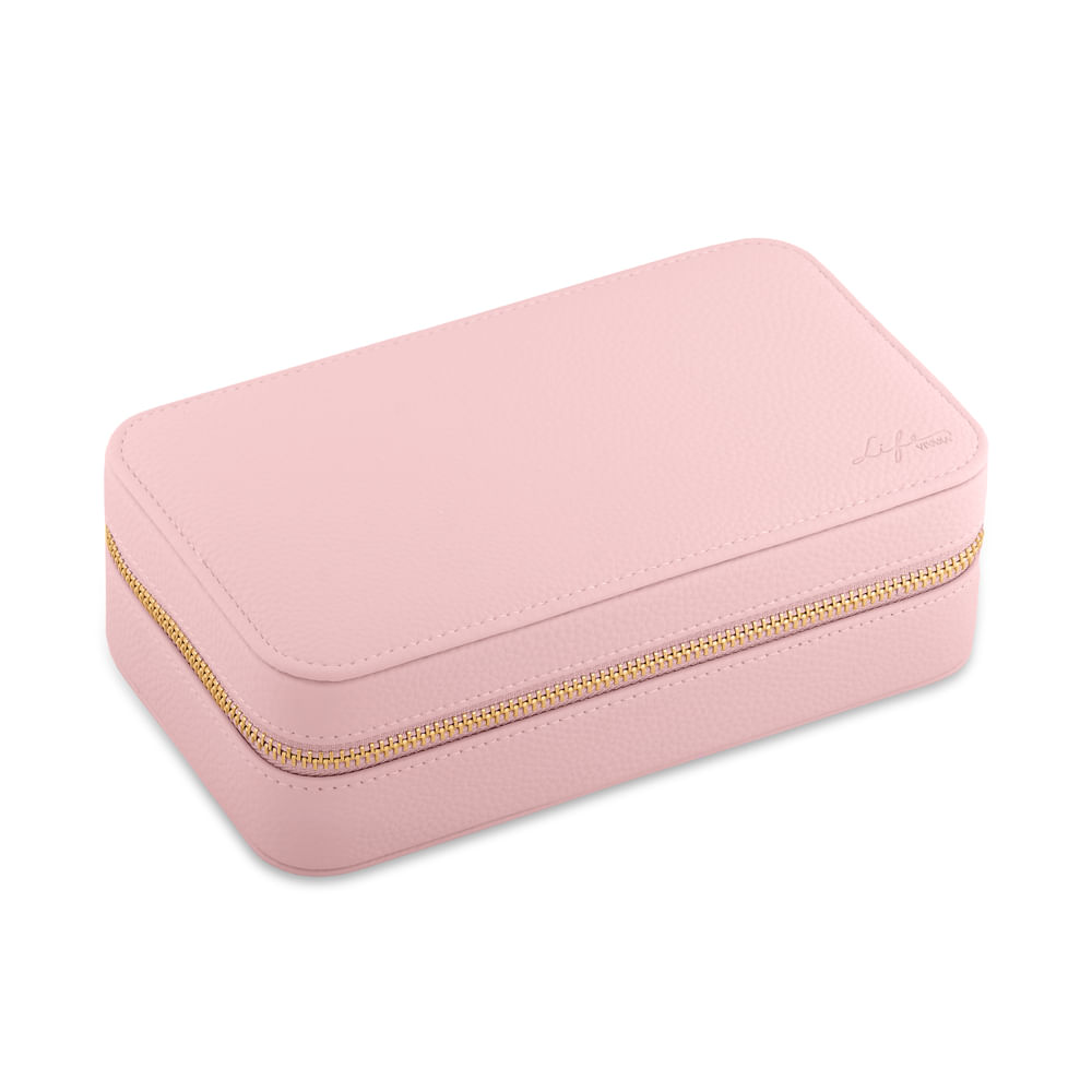 Porta-Joias Retangular Life Rosa
