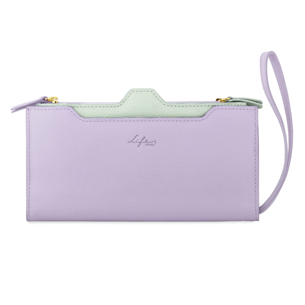 Carteira Life Couro Lilás