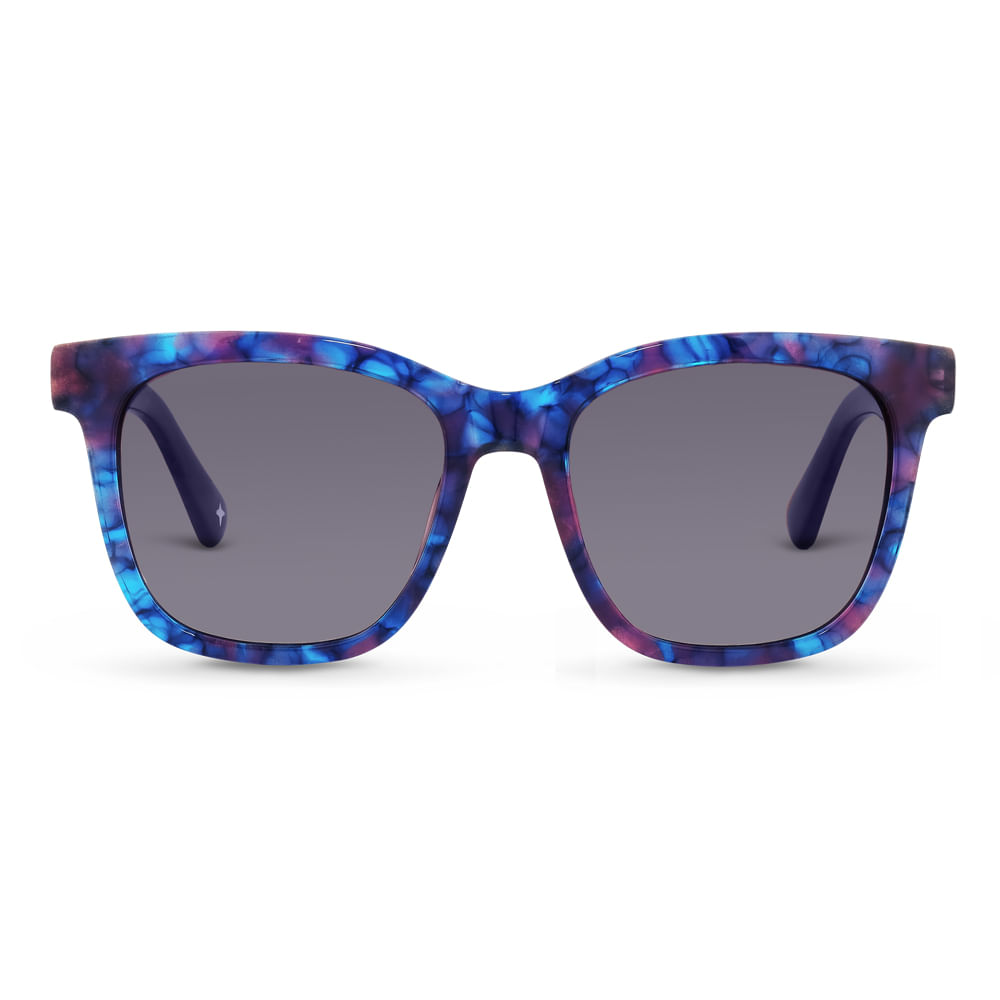 Óculos de Sol Life Quadrado em Acetato Roxo