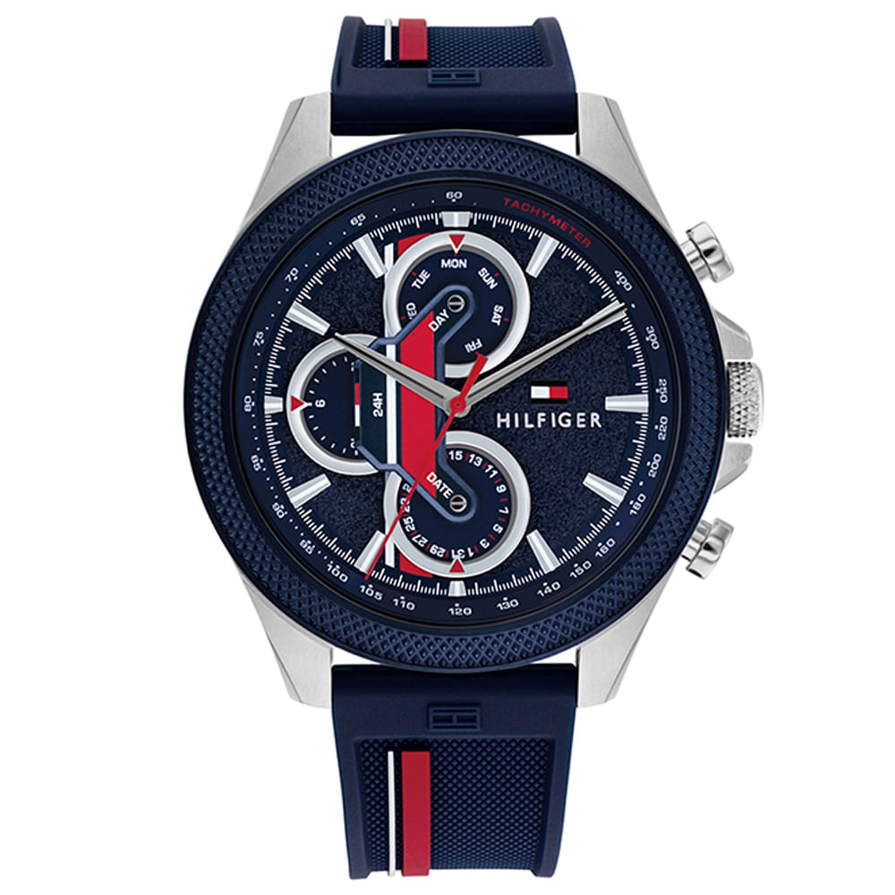 Relógio Tommy Hilfiger Masculino Borracha Azul 1792083