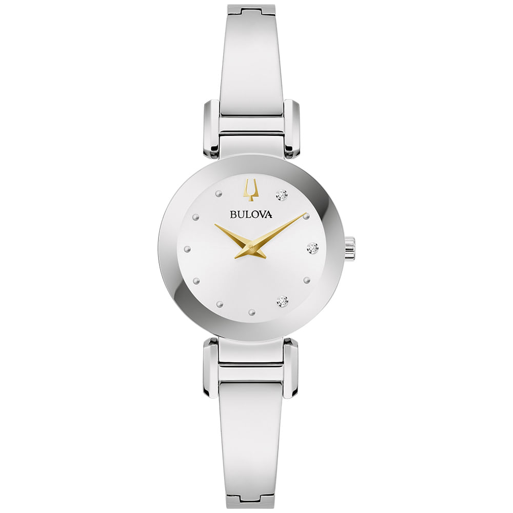 Relógio Bulova Marc Anthony Feminino Aço Prata 96p241n