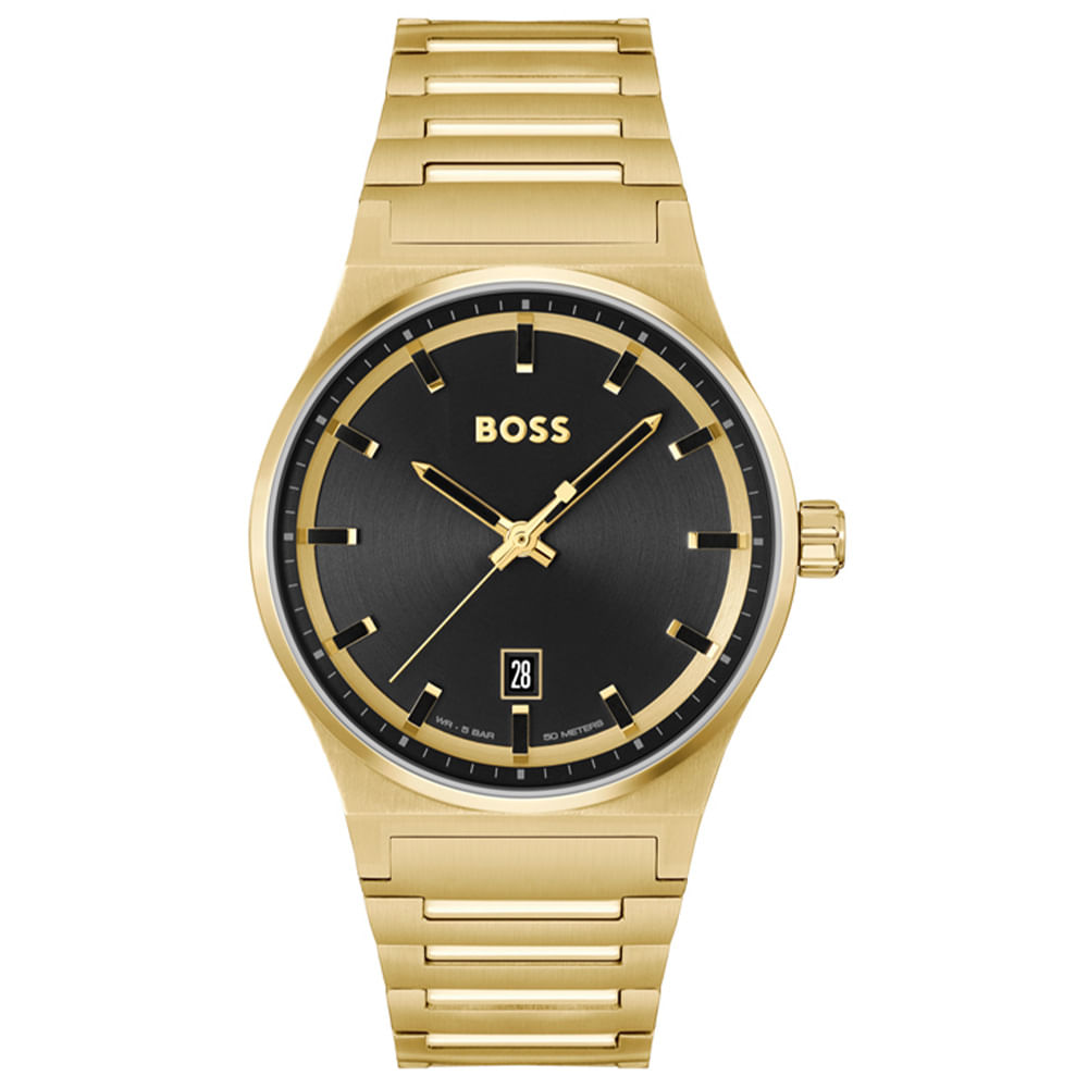 Relógio Boss Masculino Aço Dourado 1514077