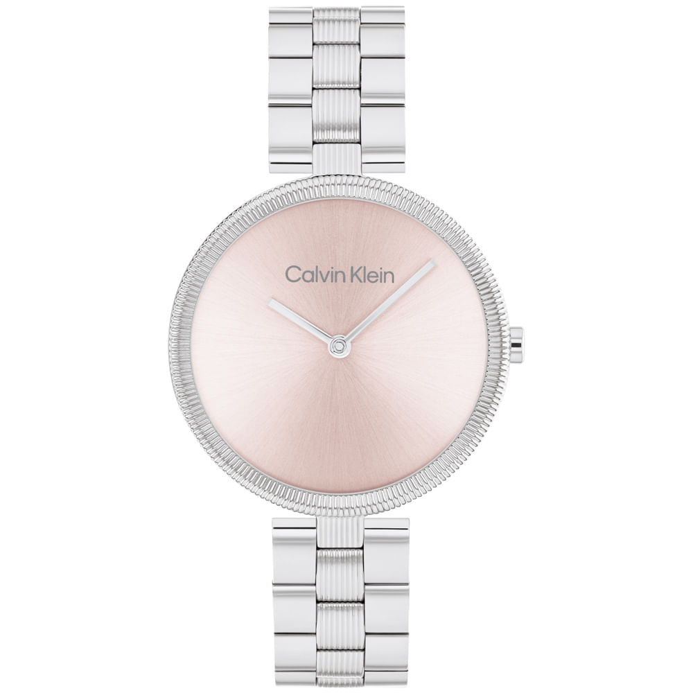 Relógio Calvin Klein Feminino Aço Prateado 25100015