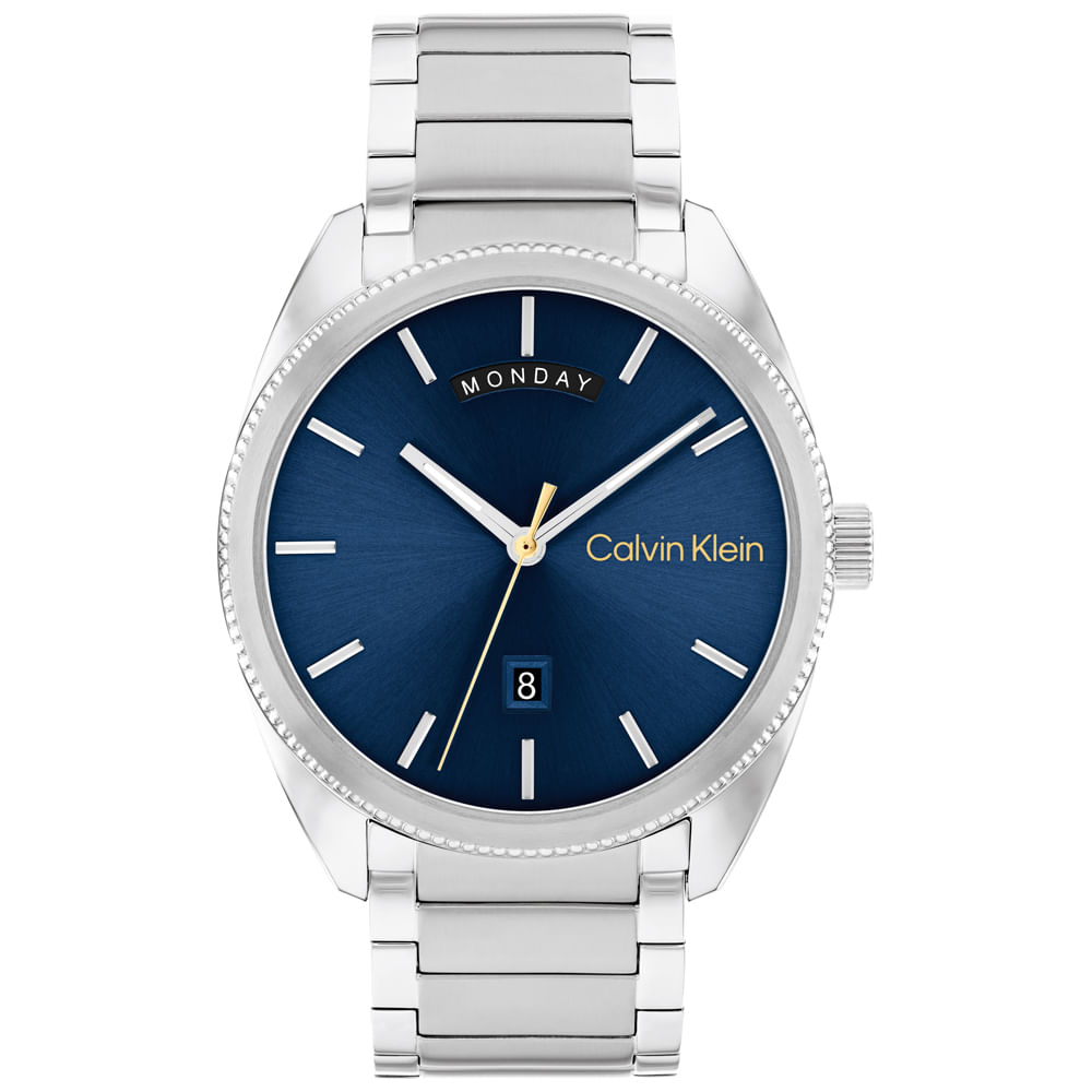 Relógio Calvin Klein Masculino Aço Prateado 25200446