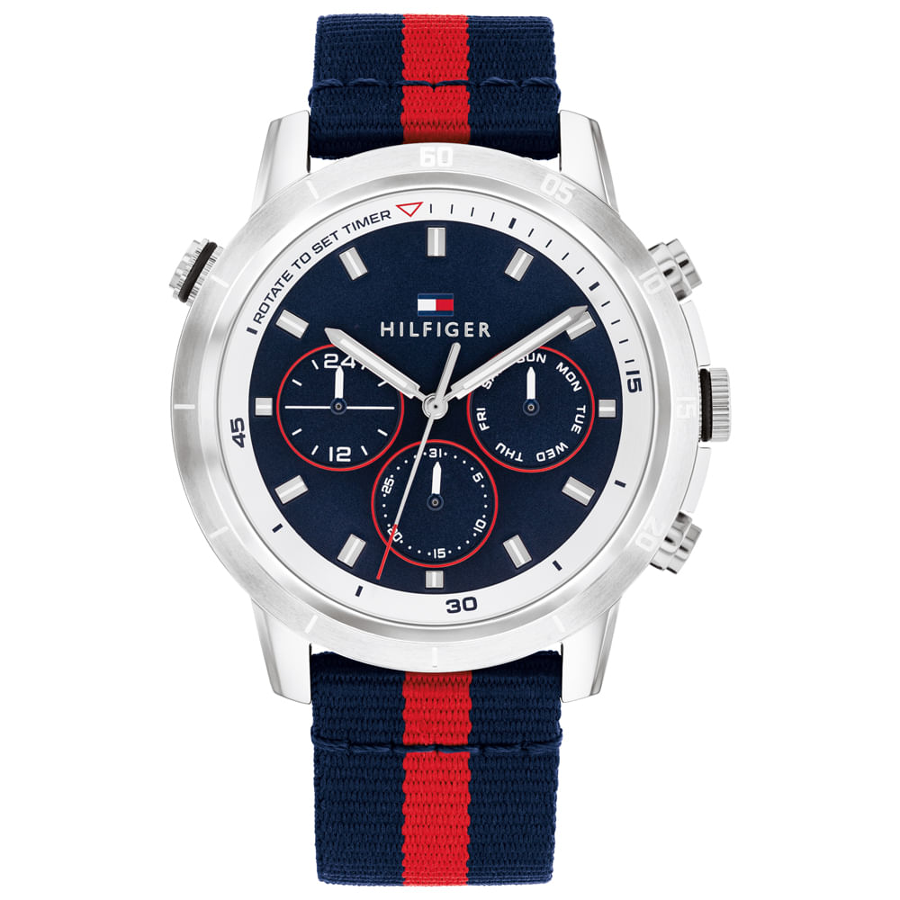 Relógio Tommy Hilfiger Masculino Aço Azul 1792124