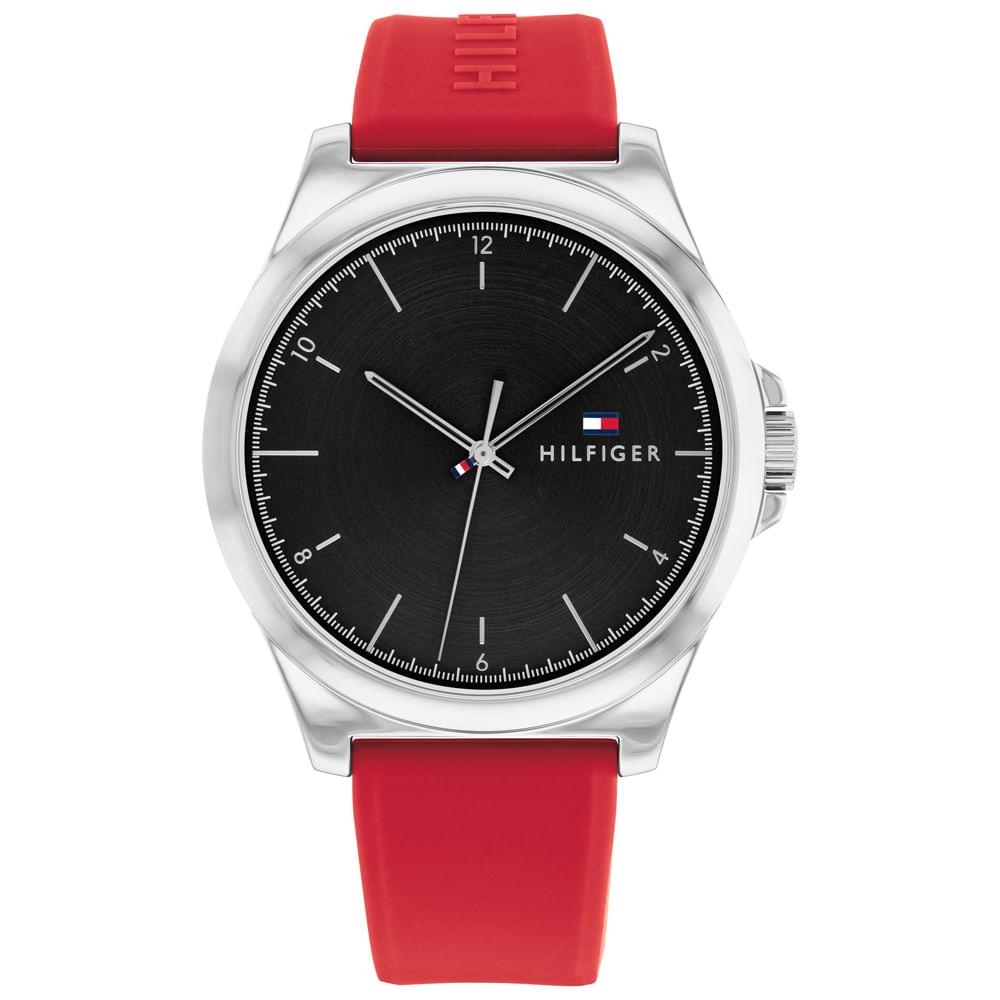 Relógio Tommy Hilfiger Masculino Borracha Vermelho 1710615