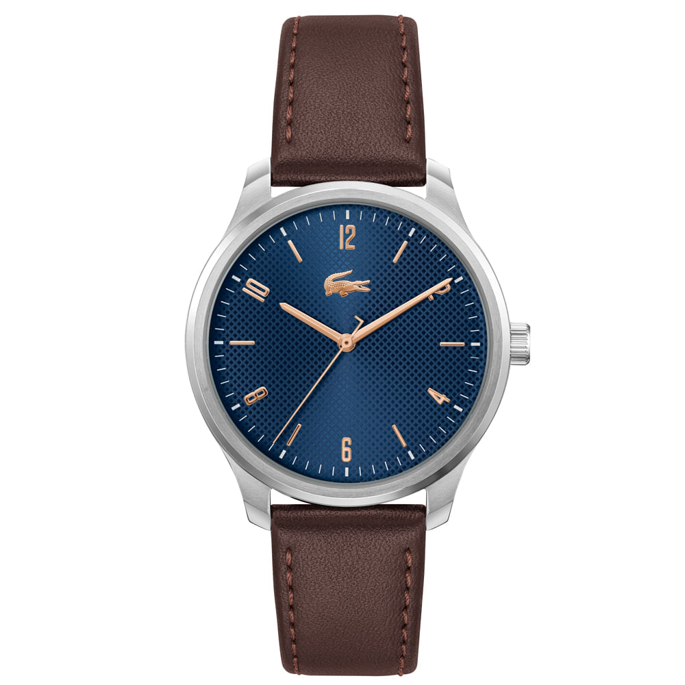 Relógio Lacoste Masculino Couro Marrom 2011322