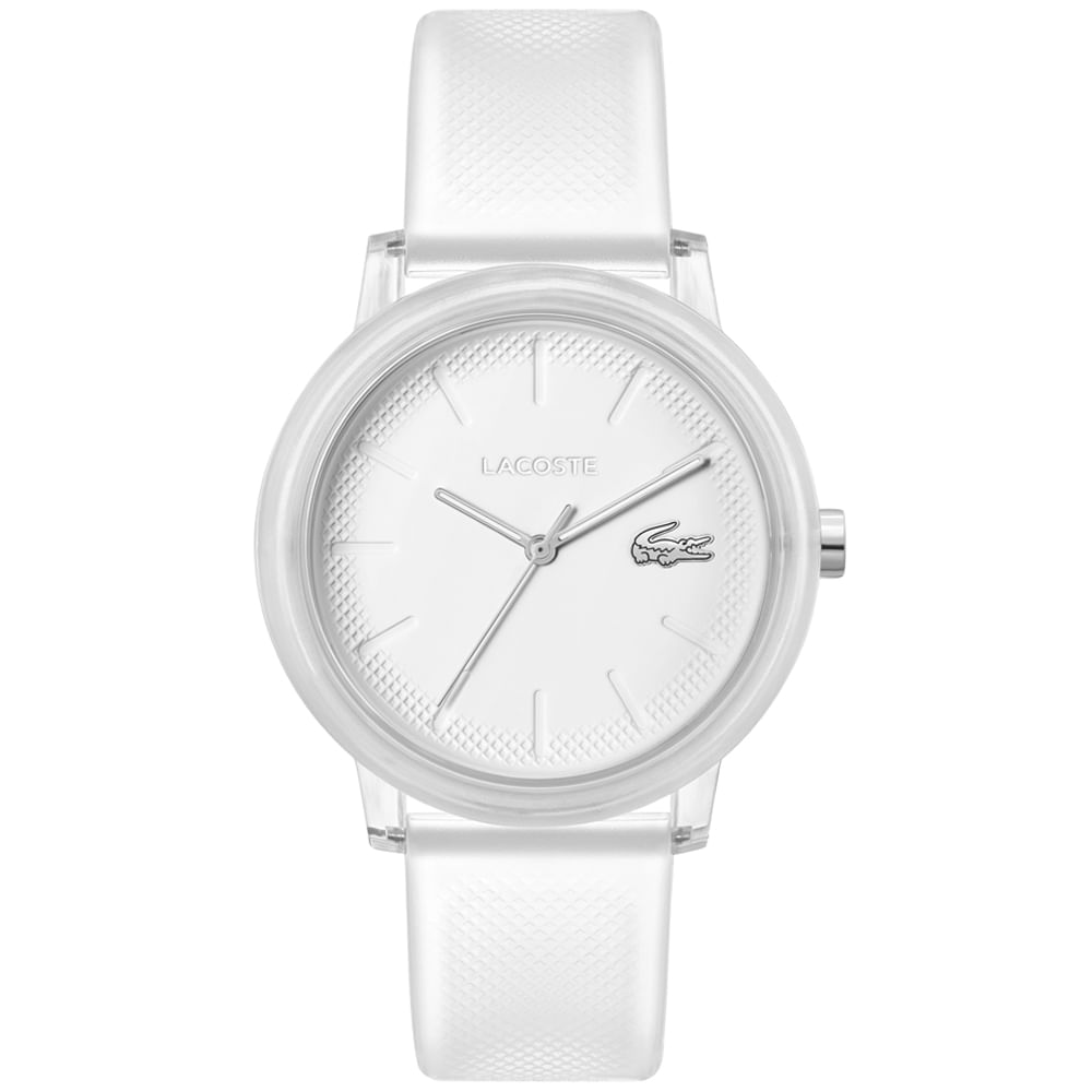Relógio Lacoste Masculino Borracha Branco 2011317