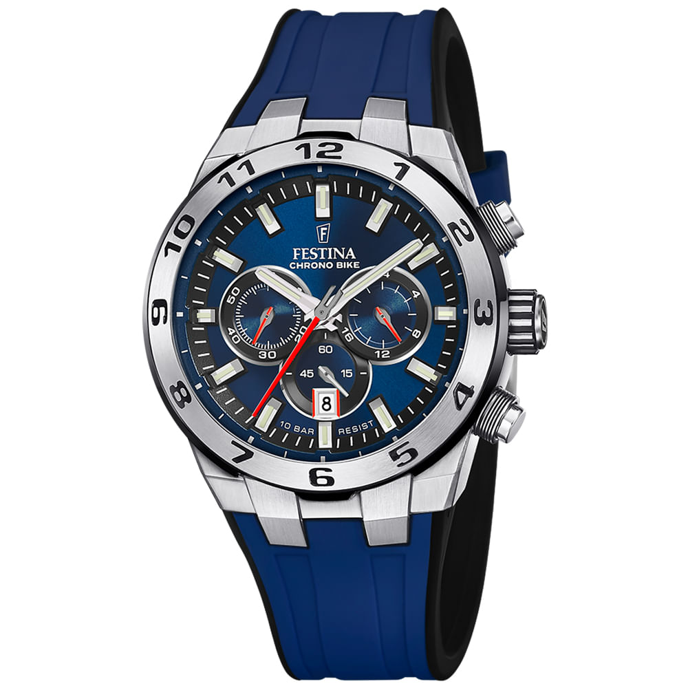 Relógio Festina Masculino Rubber Azul Escuro