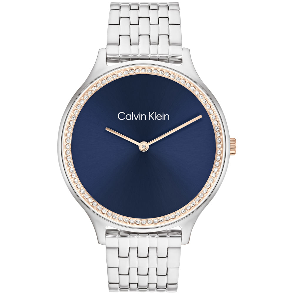 Relógio Calvin Klein Feminino Aço Prateado 25100001