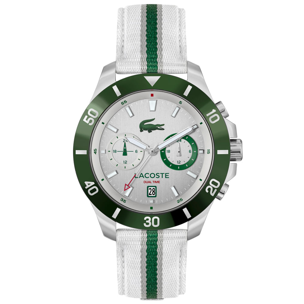 Relógio Lacoste Masculino Nylon Branco 2011340