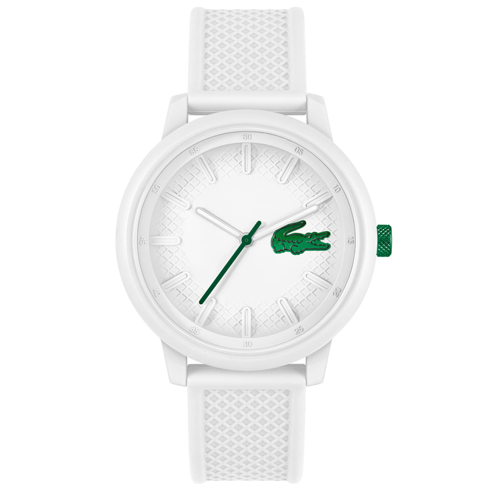 Relógio Lacoste Masculino Borracha Branco 2011315
