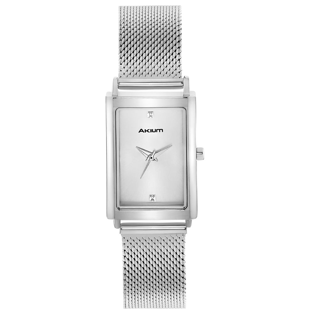 Relógio Akium Glorify Feminino Aço Prateado