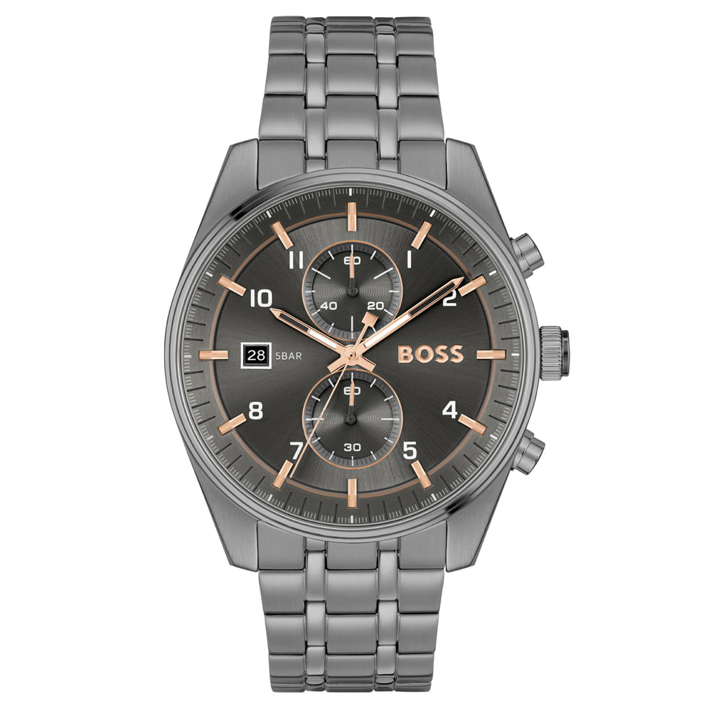 Relógio Boss Masculino Aço Cinza 1514153
