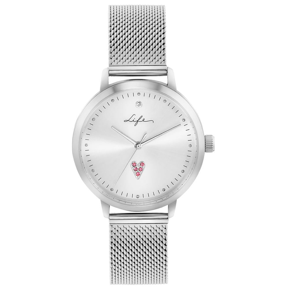 Relógio Life Cuore Feminino Aço Prateado
