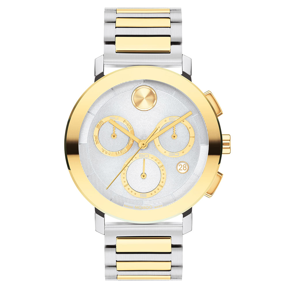 Relógio Movado Masculino Aço Dois Tons 3601100