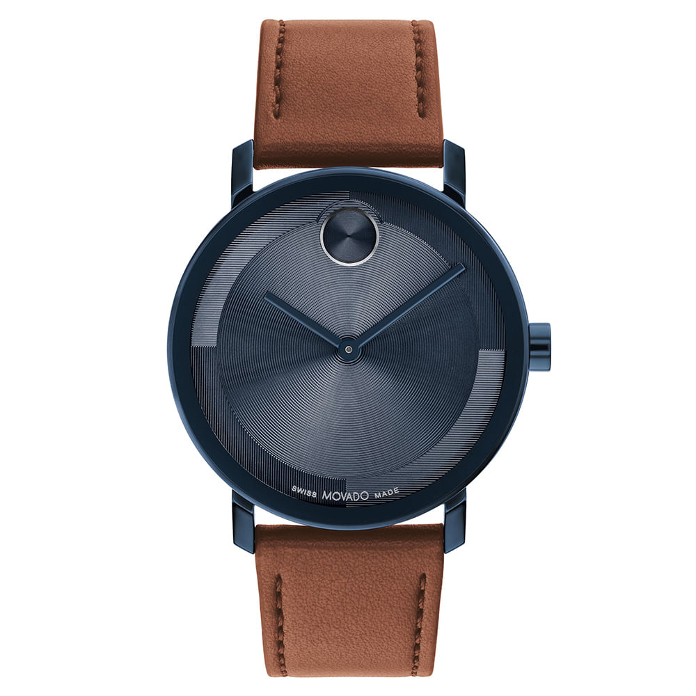 Relógio Movado Masculino Couro Marrom 3601093