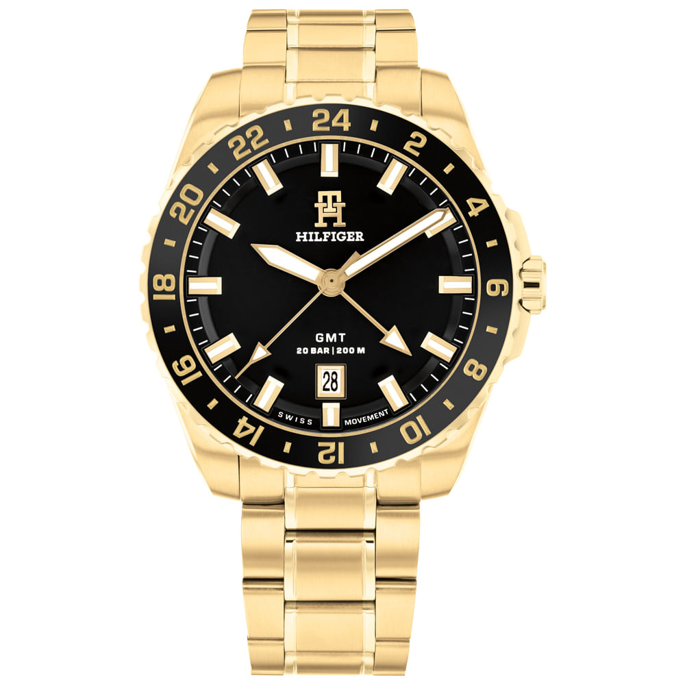 Relógio Tommy Hilfiger Masculino Aço Dourado 1792133