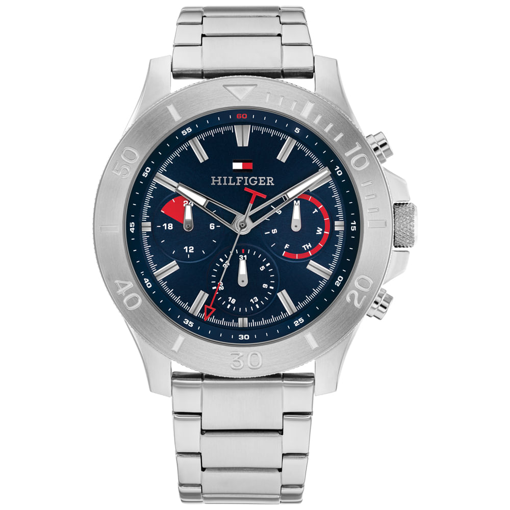 Relógio Tommy Hilfiger Masculino Aço Prateado 1792113
