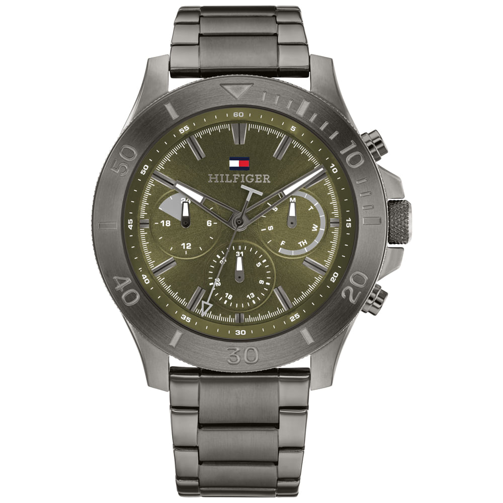 Relógio Tommy Hilfiger Masculino Aço Cinza 1792115