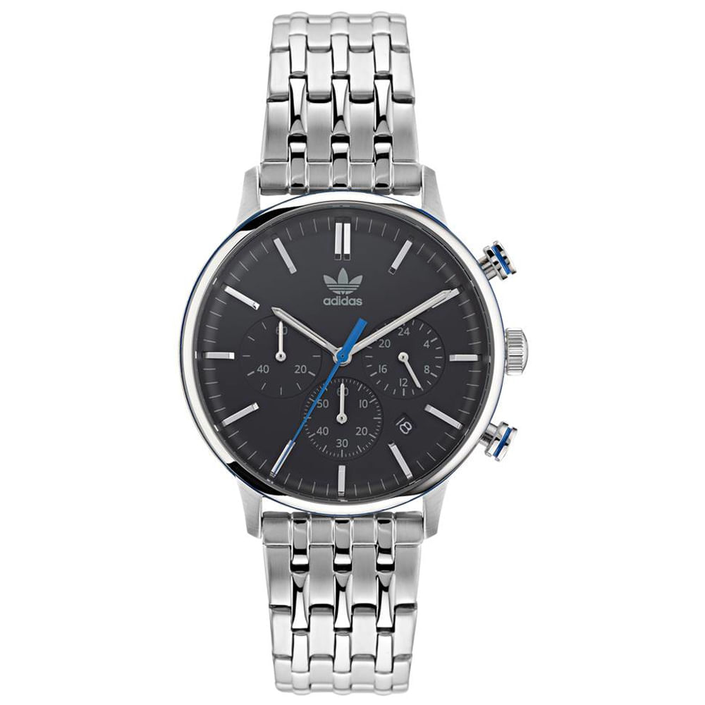Relógio Adidas Unissex Aço Prateado Aosy22018m