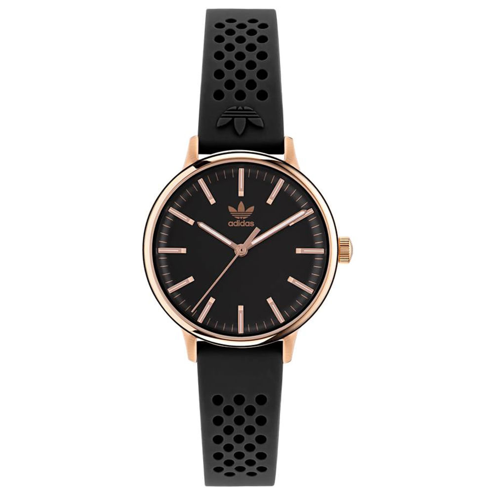 Relógio Adidas Feminino Silicone Preto Aosy23026m