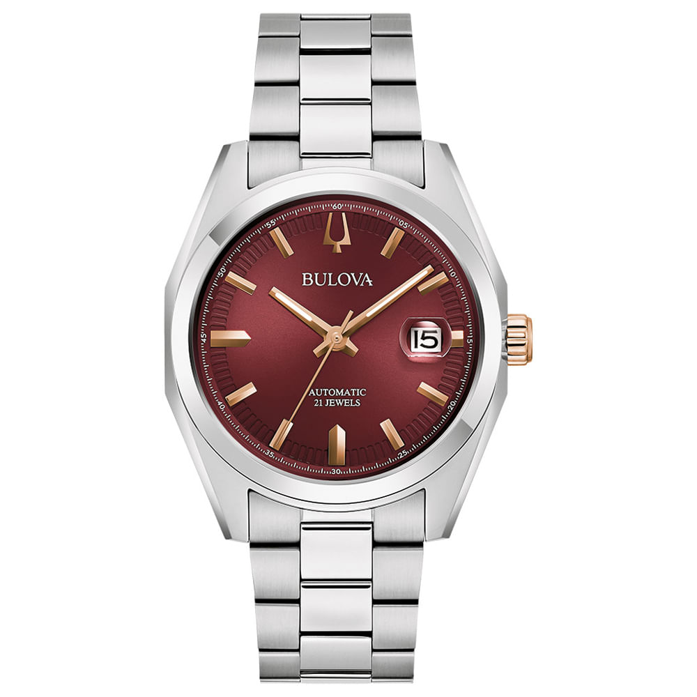 Relógio Bulova Surveyor Masculino Aço Prateado 98b422