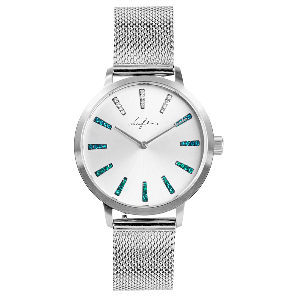Relógio Life Splash Feminino Aço Prateado