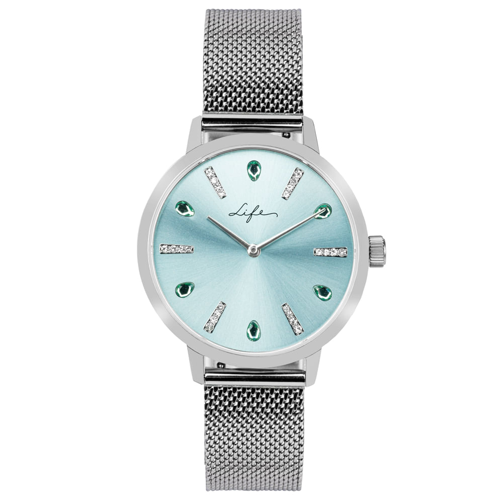 Relógio Life Splash Feminino Aço Prateado