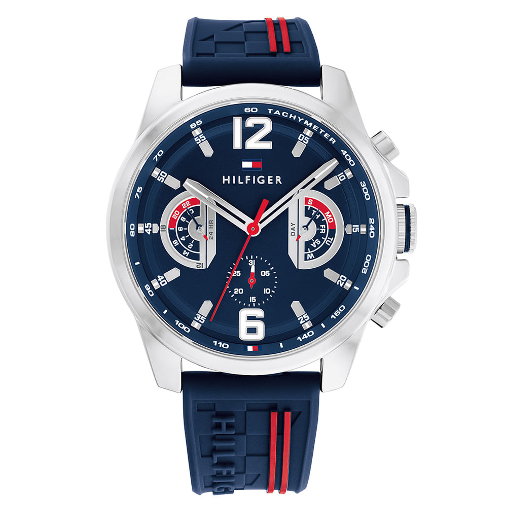 Relógio Tommy Hilfiger Masculino Borracha Azul 1710635