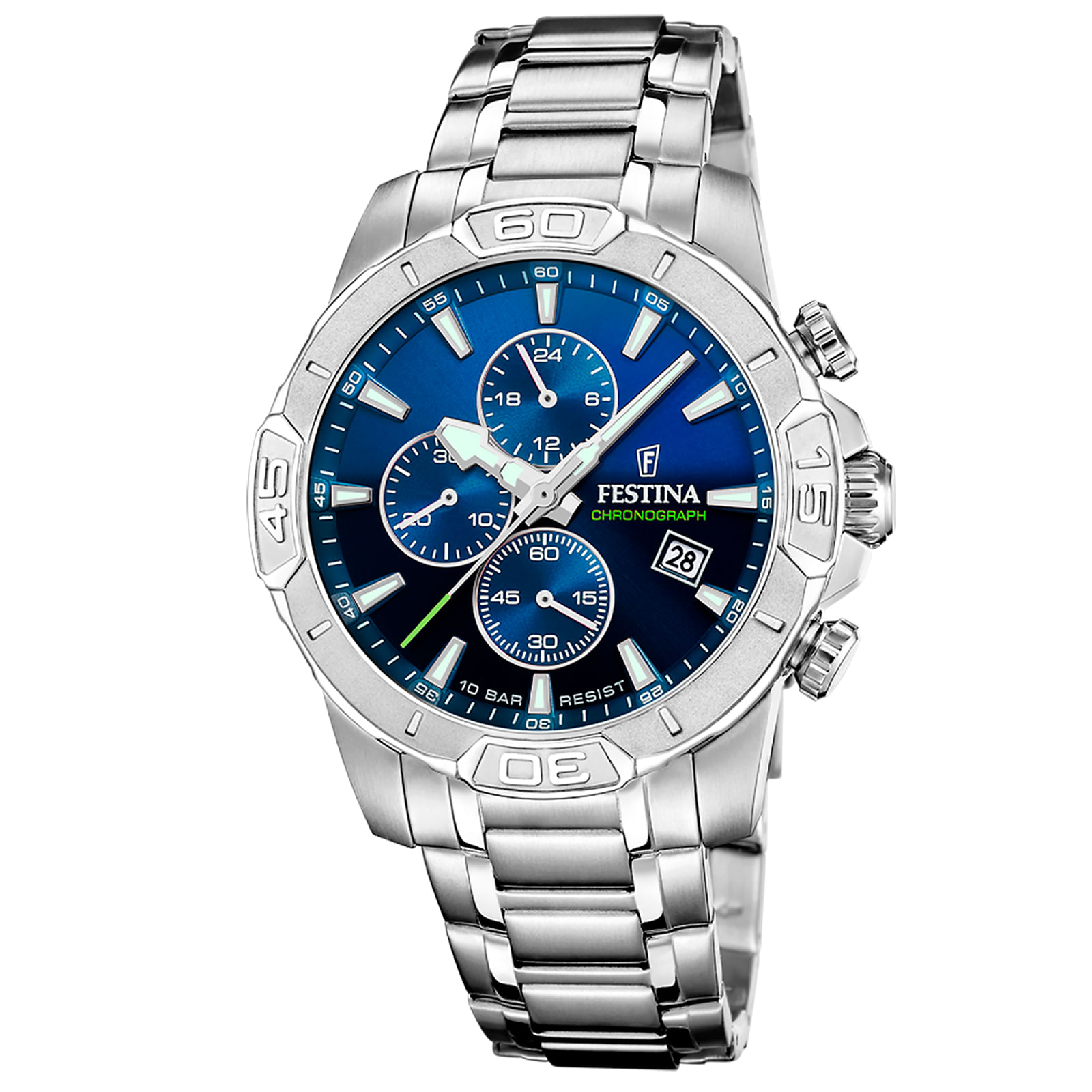 Relógio Festina Masculino Aço Prateado