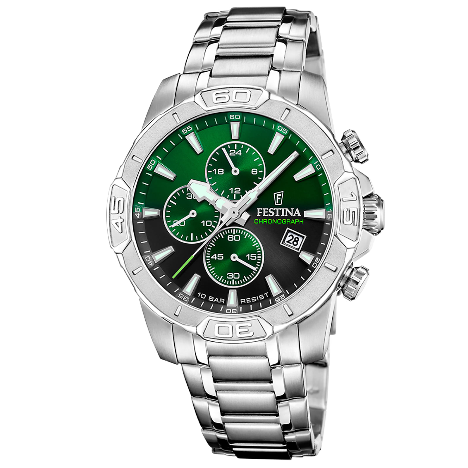 Relógio Festina Masculino Aço Prateado