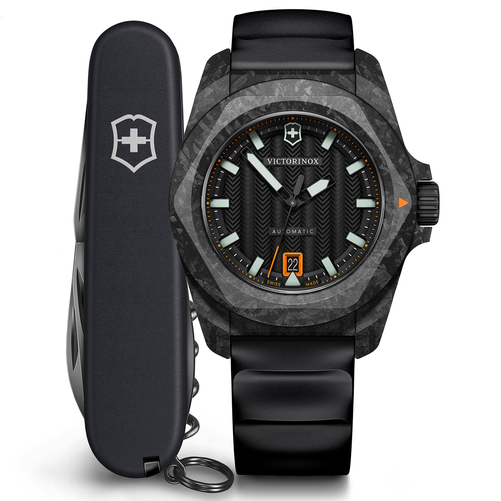 Relógio Victorinox Inox Masculino Aço Preto 242023.10