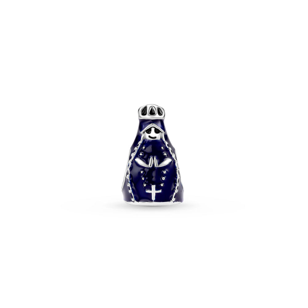 Separador Life Origens N.Sra. Aparecida em Prata 925 com Esmalte