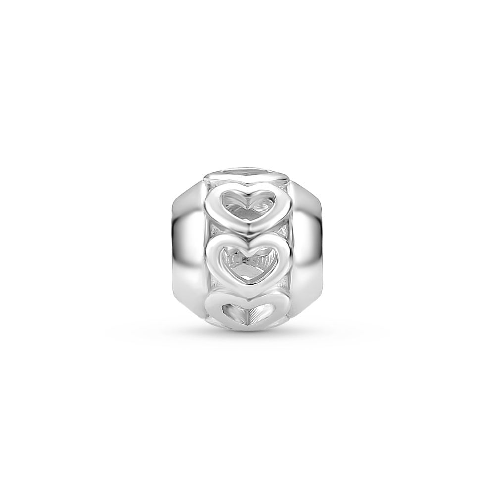 Separador Life Amor Corações em Prata 925