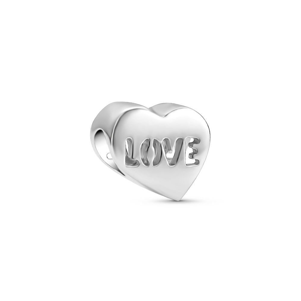 Separador Life Love II Coração em Prata 925