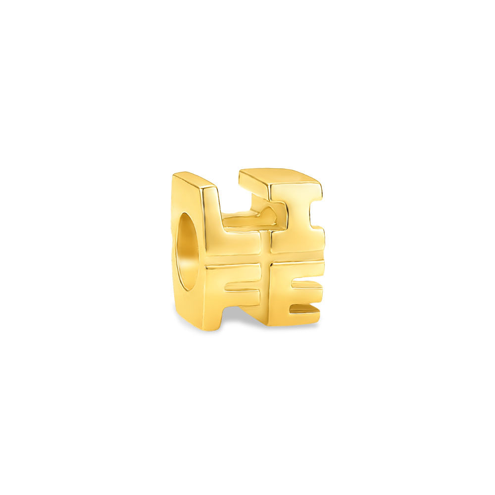 Separador Life Origens em Prata 925 com Banho de Ouro Amarelo 18k