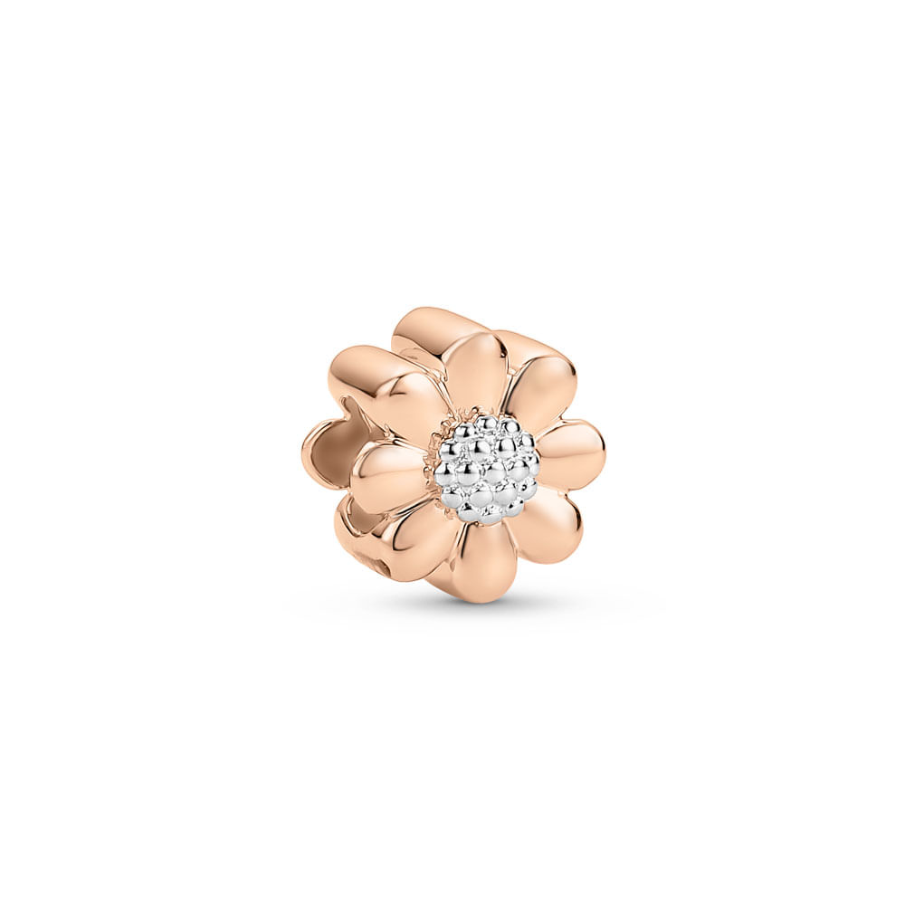 Separador Life Flor em Ligá Rosé com Banho de Ouro Rosé 18k